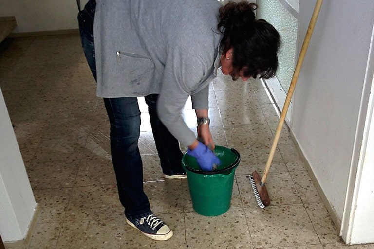 deep cleaning Morley mopping the floor